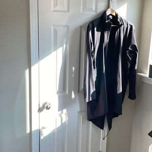 Theory Plus Fishtail Rain Outerwear Jacket with Vented Back
